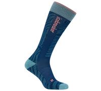 Icebreaker - Women's Merino Ski+ Light OTC Mountain Contour - Chaussettes de ski - Unisex L | EU 44.5-46.5 - atlantis / hydro / acid pink