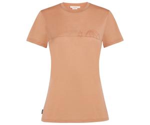 Icebreaker - Women's Merino150 TechLite S/S Single Line Camp - Haut en mérinos - XS - desert sand