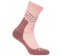 Icebreaker - Women's MerinoHike+ MediumCrew Across The Peaks - Chaussettes de randonnée - Unisex M | EU 42-44 - blush / summit / ecru heather