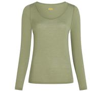 Icebreaker Merino 150 Siren Sweetheart Long Sleeve Base Layer Vert S Femme