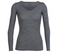 Icebreaker - Women's Siren L/S Sweetheart - Sous-vêtement mérinos - XL - gritstone heather