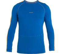 Icebreaker Zoneknit 200 Long Sleeve Crewe Homme Bleu - Maillots manches longues outdoor hommes M