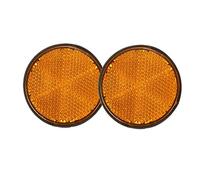 ICECHEN Lot de 2 réflecteurs orange ronds de 5 cm universels pour moto ATV Dirt Bike