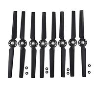 ICECHEN Lot de 8 hélices de rechange autobloquantes pour Yuneec Q500 4K à dégagement rapide (noir)