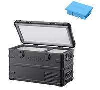 ICECO APL35 Réfrigérateur/congélateur portable à double zone, réfrigérateur de voiture de 12 V, réfrigérateur de voiture de 37 litres, en aluminium léger 12 V, -15,6 °C ~ 20 °C, 12/24 V CC, 100-240 V