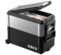 ICECO JP50 Pro Réfrigérateur portable, couvercle multidirectionnel, réfrigérateur de voiture 12 V, réfrigérateur compact 50 litres avec compresseur Secop, pour utilisation en voiture et à la maison