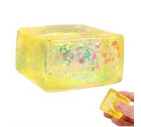 IceCube - Cube de glace à paillettes Squish-y - Boules anti-stress en sucre malt - Cubes anti-stress à taille lente pour adultes, lumière polaire colorée, pour enfants et adultes, soulagement de