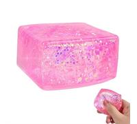 IceCube - Cube de glace à paillettes Squish-y - Boules anti-stress en sucre malt - Cubes anti-stress à taille lente pour adultes, lumière polaire colorée, pour enfants et adultes, soulagement de