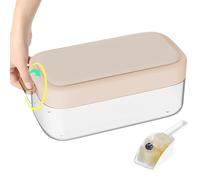icecubee Bac à glaçons pour congélateurs - Moule à glaçons flexible avec couvercles - Bac à glaçons - Bac à glaçons de qualité alimentaire et BPA - Petits plateaux à glaçons - Icecubee pour tasse