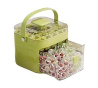 Iced Block Tray, Iced Blocks Maker with Lid, 6,1 x 5,5 pouces Lightweight Press Type Easy-Release, Food-Grade Mold Kitchen Gadget for Cocktail, Travel, Juice, Coffee,blue