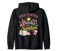 Iced Coffee Books & Sunshine Summer Reading Spicy Book Girl Sweat à Capuche