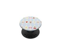 Iced Coffee Bows Casque de Soleil en Forme de cœur Bleu Clair pour Adolescent PopSockets PopGrip Adhésif