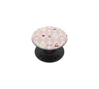Iced Coffee Noeuds Lunettes de Soleil Motif cœurs Rose PopSockets PopGrip Adhésif