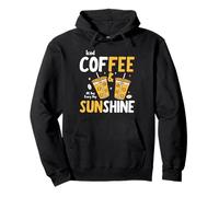 Iced Coffee & Sunshine Every Day All Day Funny Summer Sweat à Capuche