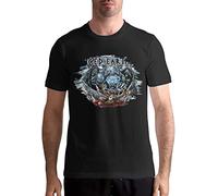 Iced Earth Men's Basic Short Sleeve Music Shirt Black Manches Courtes(X-Large)