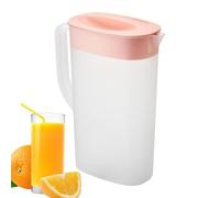 Iced Tea Pitcher - 2500ml Ice Lemonade Pitcher For Fridge, 15x7.5x24.5cm Heat & Cold Resistant Water Container With Filter For Soy Milk, Juice