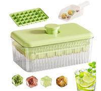 Iced Tray, Covered Iced Cube Maker, 7.48x4.53x4.13 Inches Size Easy Release Freezer Tray, Kitchen Tool for Wine Juice Beverage Prep, Home Bar Accessory, White