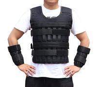 Icegrey Gilet Lesté Poids d'entraînement de Course Réglable pour Hommes Femmes pour Entraînement de Course Entraînement Jogging Marche Gym Musculation Noir Convient pour 15kg