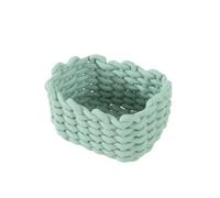 Icegrey Panier Rangement, Panier de Rangement Tressé en Coton,Corbeille Rangement pour Salle de Bain,Cuisine,Organisateur Table a Langer Bebe,Décoration Boite de Rangement pour Enfant, Vert