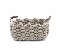 Icegrey Panier Rangement, Panier de Rangement Tressé en Coton,Corbeille Rangement pour Salle de Bain,Cuisine,Organisateur Table a Langer Bebe,Décoration Boite de Rangement pour Enfant, Couleur kaki