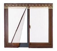 Icegrey Rideau moustiquaire magnétique pour porte, porte de balcon et fenêtre 34 tailles au choix (dimensions max. 200 x 200 cm), ICG-80651-1-1-(90x120cm)