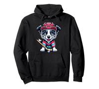 Icehockey Border Collie Mignon Sweat à Capuche