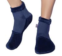 ICEHOF Chaussettes rafraîchissantes avec 4 blocs réfrigérants - Tissu doux (1 paire) Chaussures de refroidissement avec gel thérapie pieds froide orteils en chimie thérapie rhumatisme - Taille M