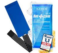 ICEHOF - Coussinet de refroidissement avec housse en non-tissé - Doux, longue durée de refroidissement - Gel de refroidissement - Compresse froide - Sac de glace