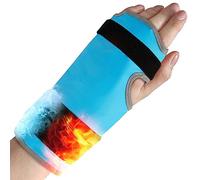 ICEHOF Coussinet de refroidissement pour poignet - Compresse chaud / froid avec 2 fermetures Velcro - Universel - Gel de refroidissement - Manchette gants de refroidissement