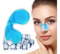 ICEHOF Lot de 2 Coussinets Rafraîchissants pour Saignements de Nez - Réutilisables, Hémostatiques - Refroidissement Après Chirurgie Nasale - Bleu