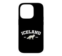 Iceland Arctic Fox Vintage Icelandic Souvenir Coque pour iPhone 14 Pro