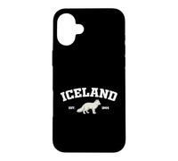 Iceland Arctic Fox Vintage Icelandic Souvenir Coque pour iPhone 16 Plus