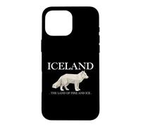 Iceland Arctic Fox Vintage Icelandic Souvenir Coque pour iPhone 16 Pro Max