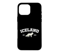 Iceland Arctic Fox Vintage Icelandic Souvenir Coque pour iPhone 16 Pro Max