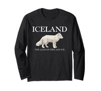 Iceland Arctic Fox Vintage Icelandic Souvenir Manche Longue