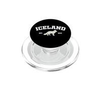 Iceland Arctic Fox Vintage Icelandic Souvenir PopSockets PopGrip pour MagSafe