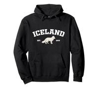 Iceland Arctic Fox Vintage Icelandic Souvenir Sweat à Capuche