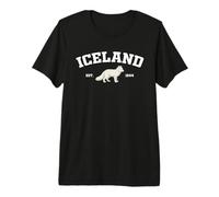 Iceland Arctic Fox Vintage Icelandic Souvenir T-Shirt Haut de Gamme