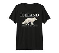Iceland Arctic Fox Vintage Icelandic Souvenir T-Shirt Haut de Gamme