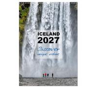Iceland Calendar 2027 - Discover unique nature - UK Version (Wall Calendar 2027 DIN A3 portrait), CALVENDO 12 Month Wall Calendar: Iceland's nature is ... the most stunning views on Iceland's nature.