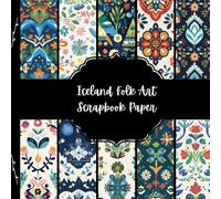 Iceland Folk Art Scrapbook Paper, European Junk Journal Paper, Travel Decorative Paper, DIY Projects, Origami, Collage Sheets, Decoupage Paper, 10 Designs, Double Sided