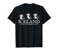 Iceland Puffin Watcher Club Bird Lover Ornithologist T-Shirt