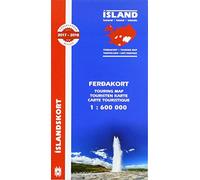 Iceland Touring Map for drivers and tourists 1:600 000