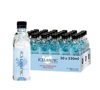 Icelandic Glacial Eau de Source Naturelle - Bouteilles 330 ml (Lot de 30) | Eau Plate Premium d’Islande | Bouteilles PET Recy s Sans BPA
