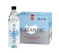 Icelandic Glacial Eau Premium Plate 1000ml Bouteilles en PET Recyclé x 12 Par Pack - Alcaline/Bas pH, Sans BPA, Neutre en Carbone de la Source Islandaise. Faible Teneur en TDS et Minéraux.