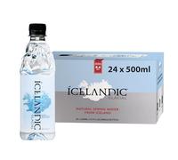 Icelandic Glacial Eau Premium Plate 500ml Bouteilles en PET Recyclé x 24 Par Pack - Alcaline/Bas pH, Sans BPA, Neutre en Carbone de la Source Islandaise. Faible Teneur en TDS et Minéraux.