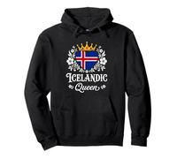 Icelandic Queen Iceland Flag Proud Icelandic Woman Sweat à Capuche