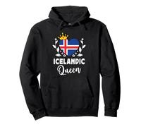 Icelandic Queen Iceland Flag Proud Icelandic Woman Sweat à Capuche