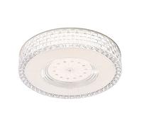 ICEMOB Décoration de motif Plafonnier rond LED Luminaires de chambre à coucher encastrés Réglable 3000K-6000K Lumières de décoration de maison ultra-minces Lampes de plafond à économie d'énergie chale