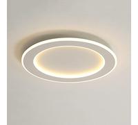 ICEMOB Plafonnier encastré à LED Plafonnier à changement de lumière tricolore Blanc Rond Ultra-mince Luminaire à montage en surface Convient pour chambre à coucher, hôtel, appartement, bureau